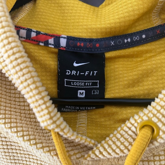 Nike Waffle Texture Dri Fit Loose Fit Hoodie Center Swoosh & Patch Size … - Picture 4 of 8